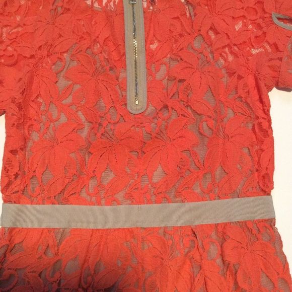 Beautiful orange peplum top size M - Picture 7 of 9